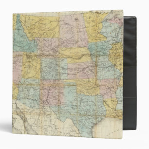National Map Of The Territory Of The United States Binder