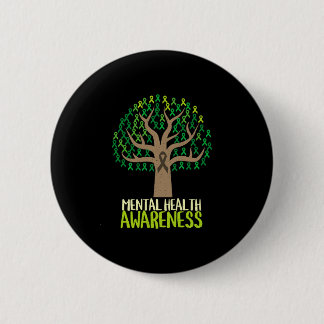 National mental health awareness month tree 2 inch round button