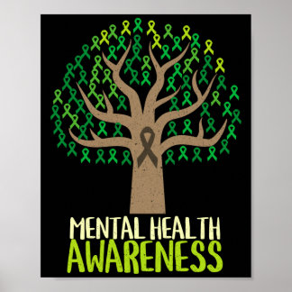 National mental health awareness month tree poster