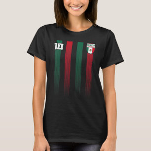 National Mexico Flag Retro Mexico Football Fan Soc T-Shirt