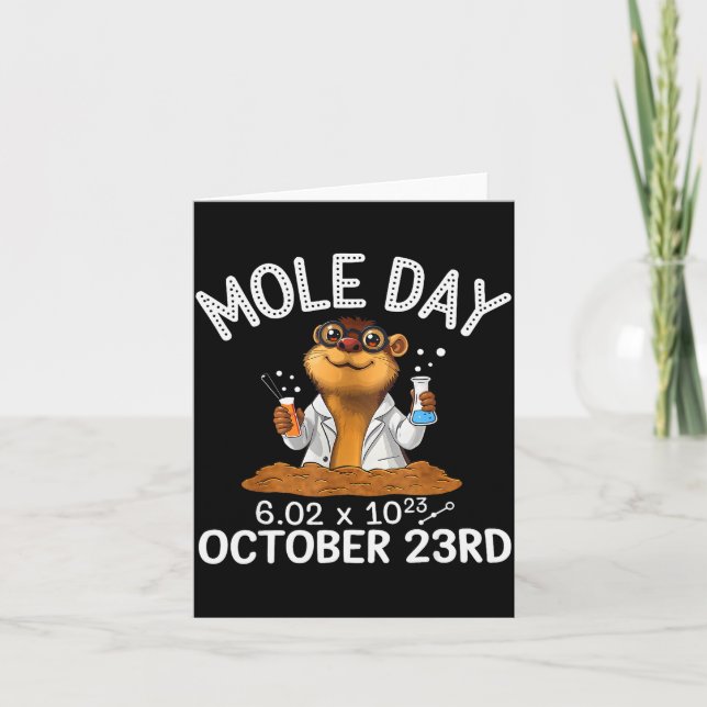 National Mole Day Animal Mammal Mole Whisperer  Card (Front)