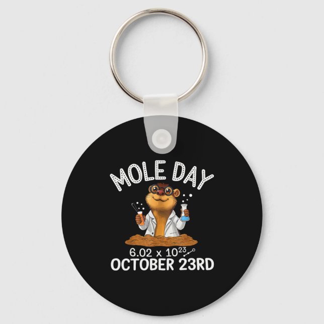 National Mole Day Animal Mammal Mole Whisperer  Keychain (Front)