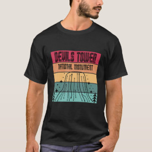 National Monument Devils Tower In Wyoming Hiking N T-Shirt