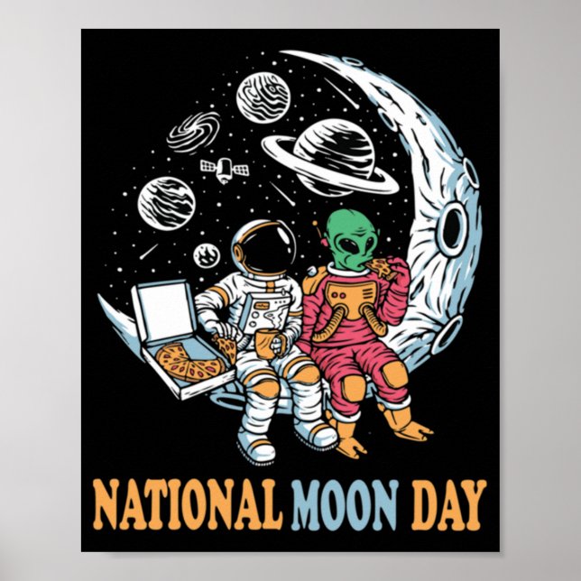 National moon day Essential  Poster (Front)