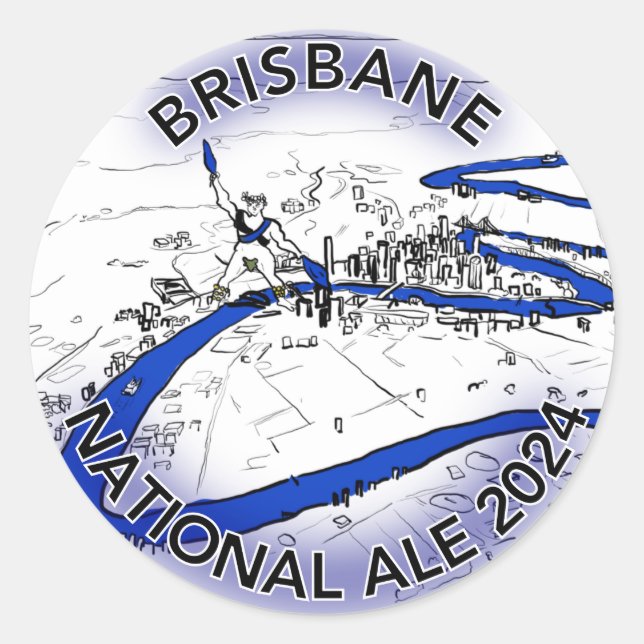 National Morris Ale 2024 Stickers (Sheet of 20) (Front)