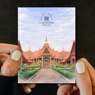 National Museum of Cambodia   Phnom Penh, Elegant Postcard
