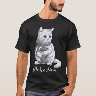 National Narcolepsy Awareness Month Grey Ribbon Cu T-Shirt