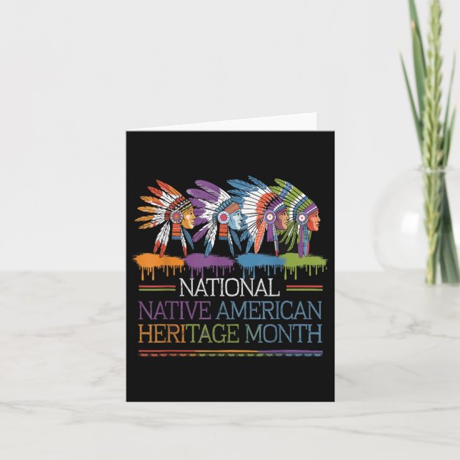 National Native American Heritage Month Heart Card (Front)