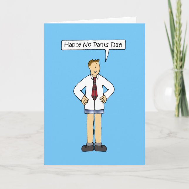 National No Pants Day May Card (Front)