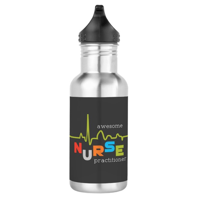 National Nurse Practitioner Week Awesome 532 Ml Water Bottle (Right)