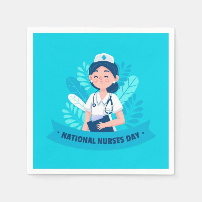 National Nurses Day / Nurse Appreciation Week Napkin (Front)