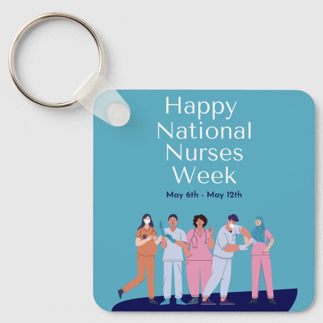 National Nurses Week Keychain (Front)