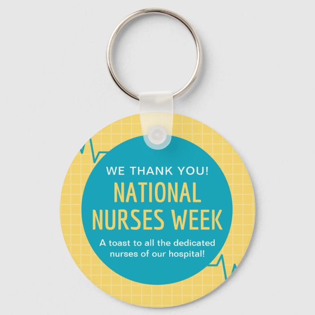 National Nurses Week Keychain (Front)