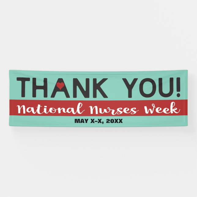 National Nurses Week Thank You Banner (Horizontal)