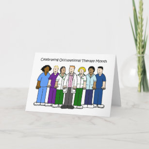 National Occupational Therapy Month. Card