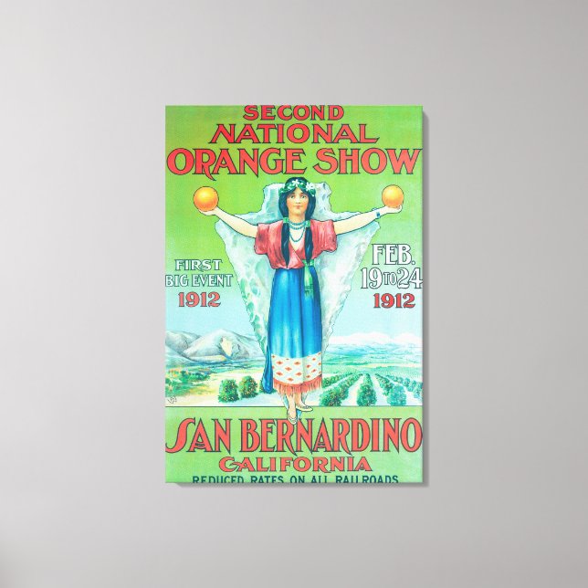 National Orange ShowPoster #4 Canvas Print (Front)