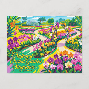 National Orchid Garden Singapore Postcard