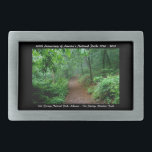 National Park Anniversary Hot Springs Mt Trail Rectangular Belt Buckle<br><div class="desc">You are viewing The Lee Hiller Designs Collection of Home and Office Decor, Apparel, Gifts and Collectibles. The Designs include Lee Hiller Photography and Mixed Media Digital Art Collection. You can view her Nature photography at http://HikeOurPlanet.com/ and follow her hiking blog within Hot Springs National Park. Hot Springs was established...</div>