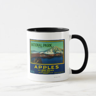National Park Apple Crate LabelHood River, OR Mug