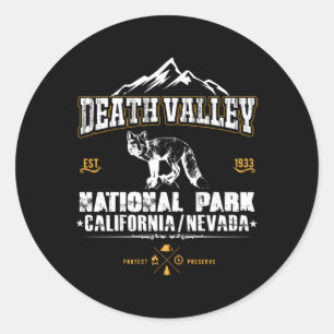 National Park Death Valley California Classic Round Sticker
