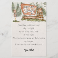 national park dont say baby shower game 