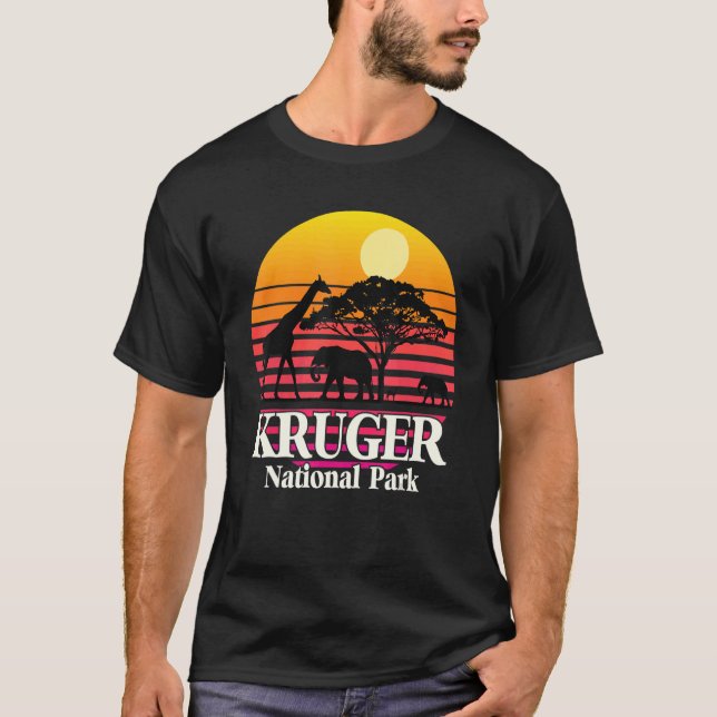 National Park South Africa Safari Kruger Elephant  T-Shirt (Front)