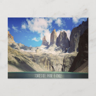 National Park Torres Del Paine Chile Postcard