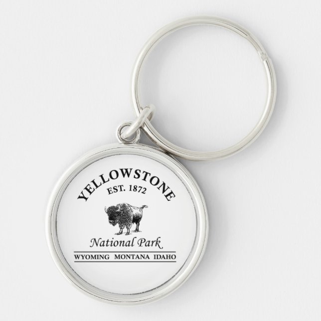 National Park Yellowstone  Keychain (Front)