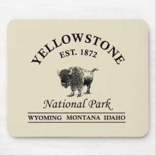National Park Yellowstone Mouse Pad