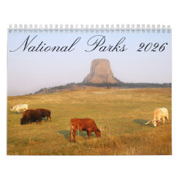 National Parks 2026 12 Month Calendar
