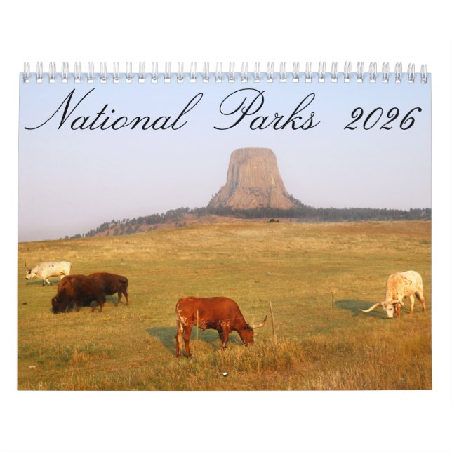 National Parks 2026 12 Month Calendar (Cover)