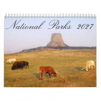 National Parks 2027 12 Month Calendar