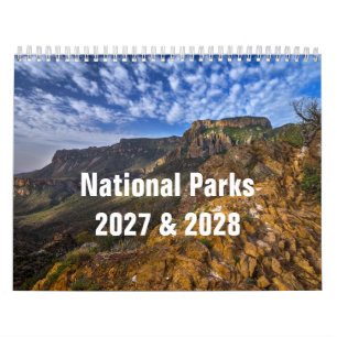 National Parks 2027 & 2028 Wall Calendar