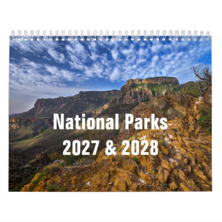 National Parks 2027 & 2028 Wall Calendar