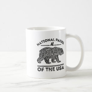 National Parks Bear Hiking Travel Camping Outdoors Coffee Mug