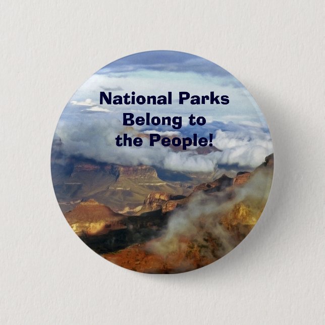 National Parks Belong to the People Button, Pin (Front)