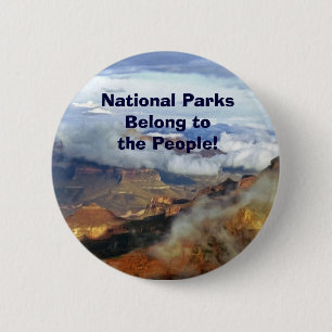 National Parks Belong to the People Button, Pin