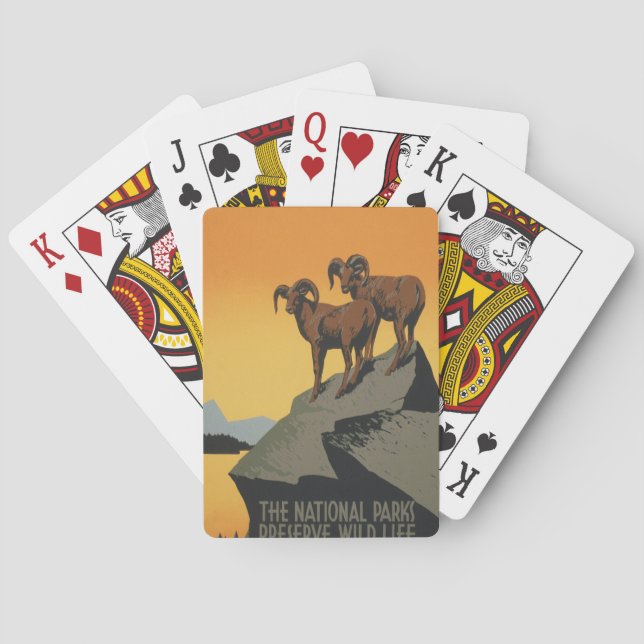 National Parks - Preserve Wild Life Playing Cards (Back)