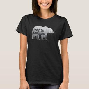 National Parks Resist Alt US Save Our Parks Bear N T-Shirt