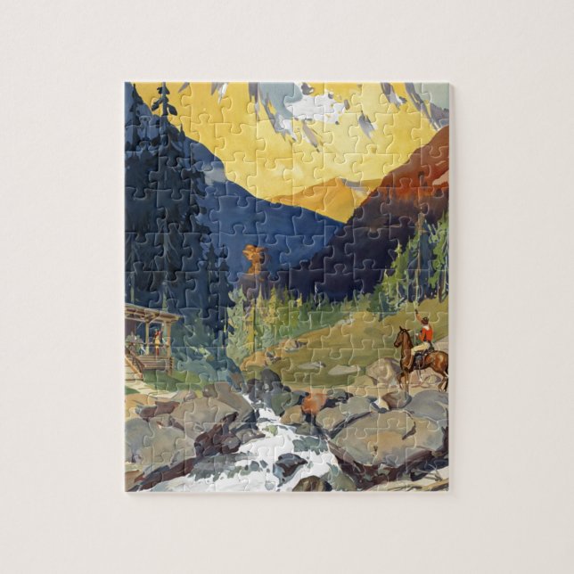 National Parks Travel by Train Jigsaw Puzzle (Vertical)