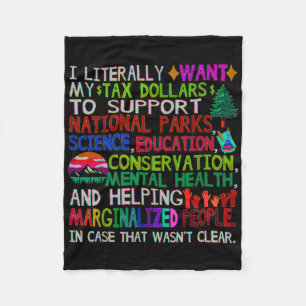 National Parks Uni Sticker Fleece Blanket