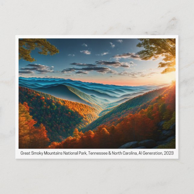 National Parks USA, Postcard for Postcrossing (Front)