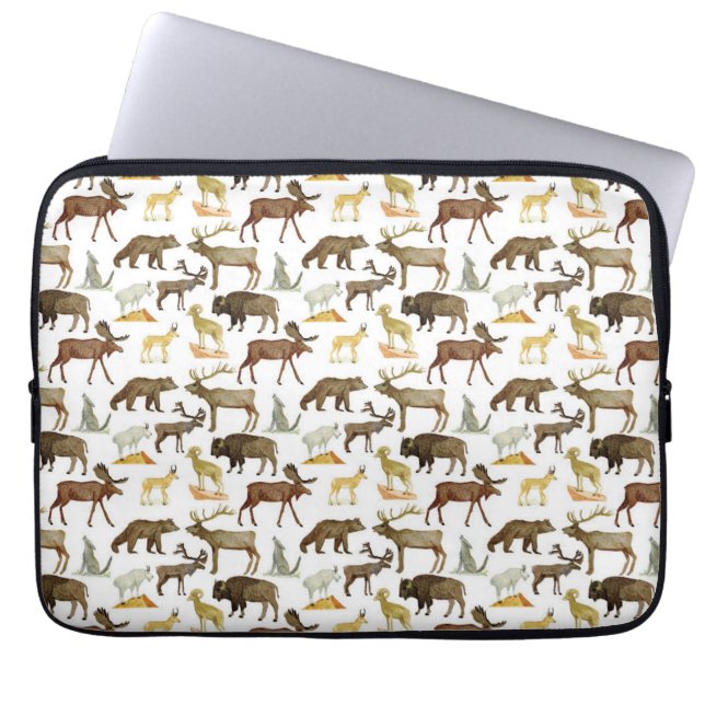 National Parks Wildlife 13" Laptop Case (Front)