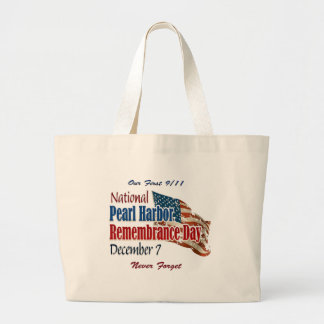 National Pearl Harbour Day Large Tote Bag