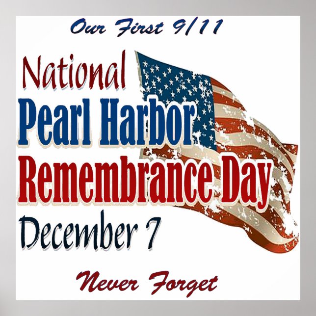 National Pearl Harbour Day Poster (Front)