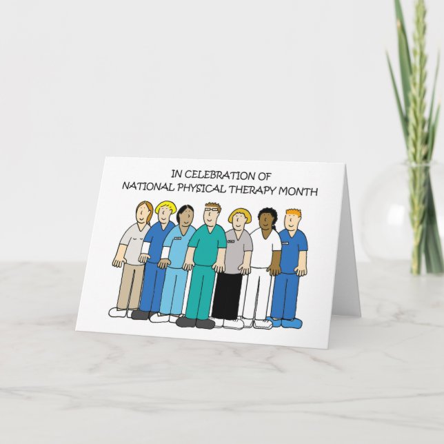 National Physical Therapy Month  October Card (Front)