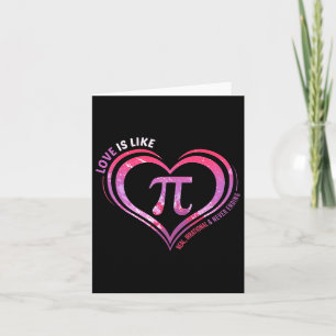 National Pi Day Shirt Math Teacher T Shirt Love Is Card