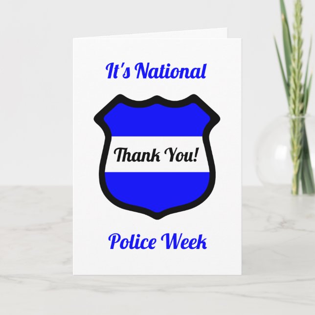 National Police Week Thank You Card (Front)