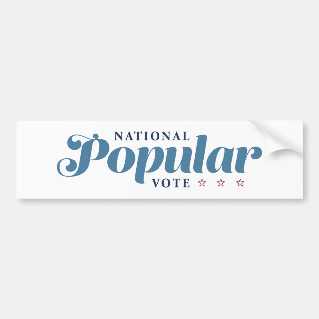 National Popular Vote Bumpersticker Bumper Sticker (Front)