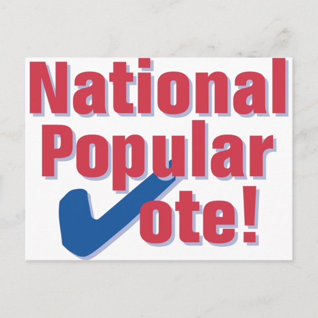 National Popular Vote Postcard - Classic Logo (Front)
